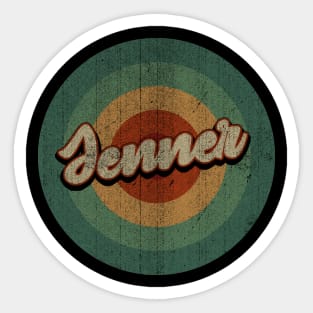 Circle Retro Vintage Jenner Sticker